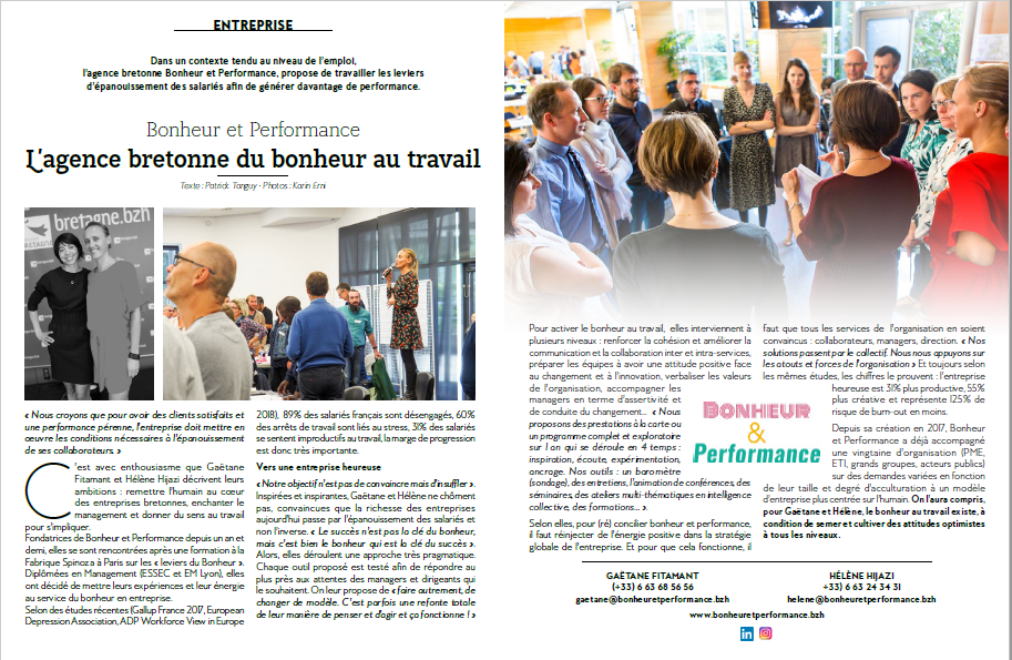 Bonheur et Performance: L'agence Bretonne du bonheur au travail! Bonheur et Performance: L'agence Bretonne du bonheur au travail!