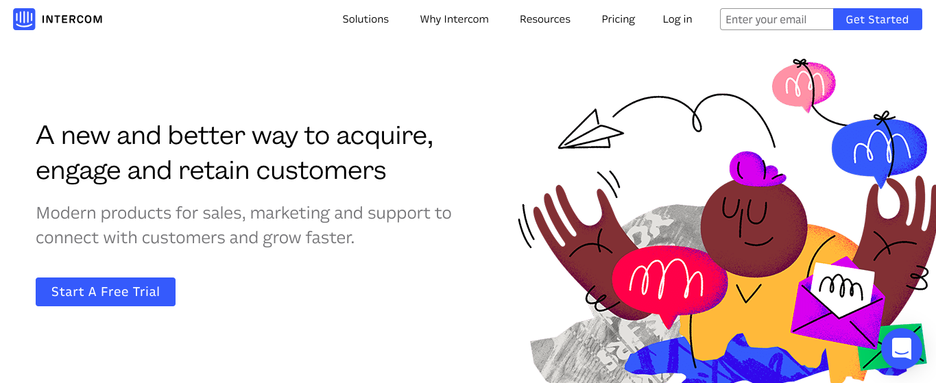 Intercom на сайте